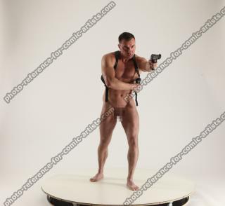 MICHAEL DIFFRENT POSES WITH GUN